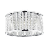 Nantes 3 Light Flush Polished Chrome Dar Lighting NAN5368